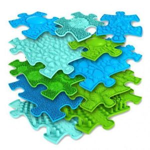 Covoras ortopedic senzorial puzzle Set pentru baieti imagine