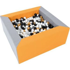 Piscina bile gri-orange 1.5 x 1.5 m inaltime 60 cm imagine
