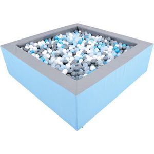 Piscina bile gri-bleu 2 x 2 m inaltime 60 cm imagine