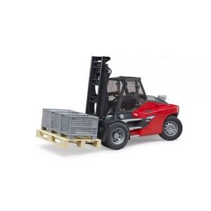 Bruder - stivuitor linde ht160 cu palet si 3 cutii 02513 Bruder imagine
