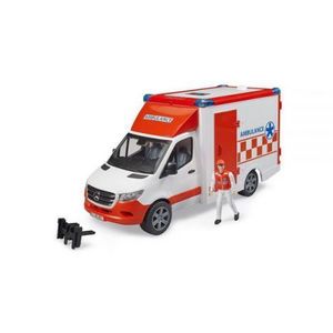 Bruder - ambulanta mercedes benz cu sofer si sirena 02676 Bruder imagine