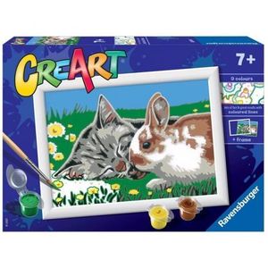 Creart - pictura pisicuta si iepuras 20074 Ravensburger imagine