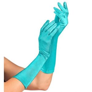 Manusi lycra satin turcoaz imagine