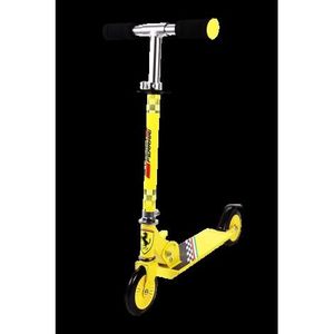 Trotineta pliabila ferrari pentru copii cu roti 120 mm, galbena imagine