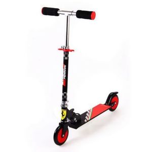 Trotineta pliabila ferrari pentru copii cu roti 120 mm, neagra imagine