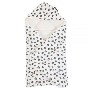 Paturica de infasat Childhome Jerse 75x75 cm, Leopard imagine