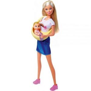 Papusa Simba Steffi Love Baby Bag 29 cm cu accesorii imagine