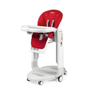 Scaun de masa 3 in 1 Peg Perego Tatamia Follow Me, 0-15 Kg, Fragola, Visiniu imagine