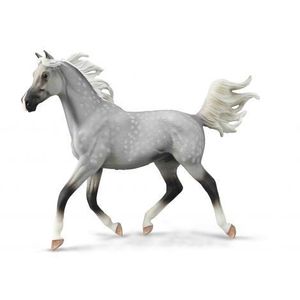 Figurina pictata manual armasar Half Arabian Dappled Gri imagine