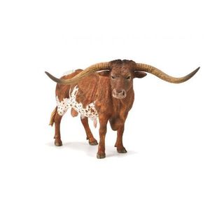 Figurina pictata manual Taur Texas Longhorn imagine
