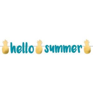 Banner hello summer 90 cm imagine