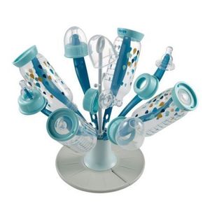 Uscator pliabil biberoane Floare Bleu imagine