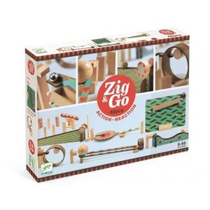 Zig & Go Djeco, set de constructie trasee, 48 piese imagine