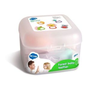 Set 5 Jucarii Pentru Dentitie In Cutie Forest Baby imagine