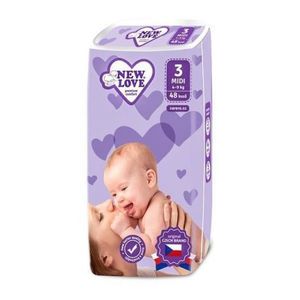 Scutece New Love PREMIUM COMFORT 3 Midi 4-9 Kg 48 buc. imagine