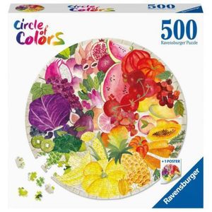 PUZZLE CERC FRUCTE SI LEGUME, 500 PIESE imagine