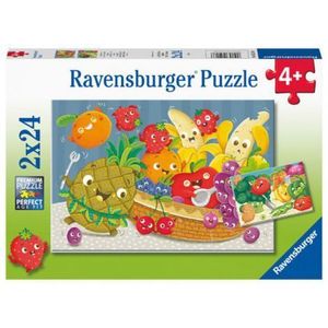 PUZZLE FRUCTE, 2x24 PIESE imagine
