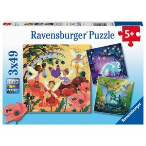 PUZZLE PERSONAJE MAGICE, 3x49 PIESE imagine