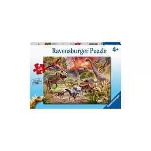 PUZZLE ATACUL DINOZAURILOR, 60 PIESE imagine