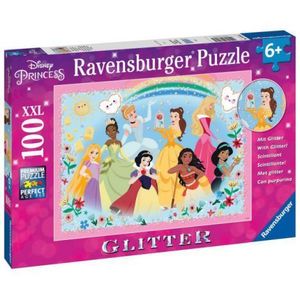 PUZZLE PRINTESELE DISNEY, 100 PIESE GLITTER imagine