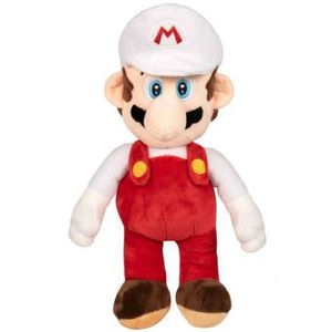 Jucarie din plus Mario Fire (sapca alba), 36 cm imagine