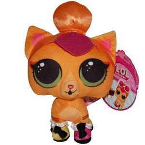Jucarie din plus si material textil Neon Kitty, L.O.L. Surprise! Pets, 20 cm imagine