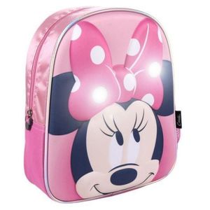 Rucsac Minnie Mouse 3D cu luminite, 25x31x10 cm imagine