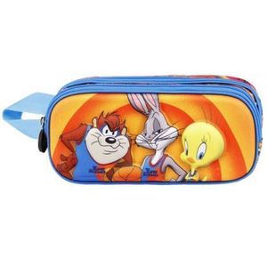 Penar 3D Looney Tunes Space Jam cu 2 compartimente, 22x9.5x8 cm imagine