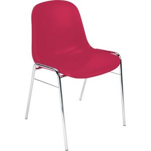 Scaun sala asteptare Beta Chrome, rosu imagine