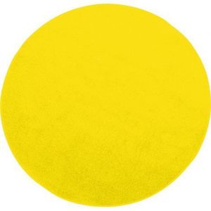Covor monocrom rotund diametru 40 cm galben imagine