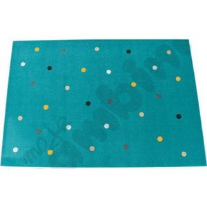 Covor 2 x 3 m Turcoaz cu buline imagine