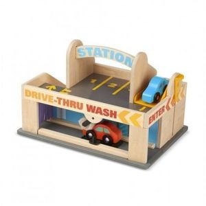 Benzinarie cu garaj Melissa and Doug imagine