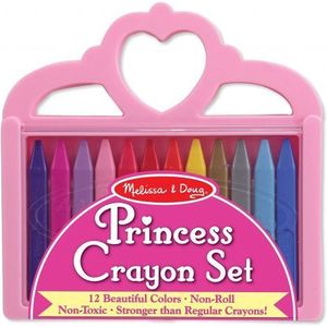 Set 12 Creioane Colorate Triunghiulare Princess Melissa & Doug 4155 imagine