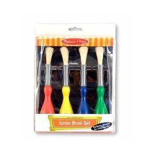 Set 4 pensule jumbo cu maner special Melissa and Doug imagine