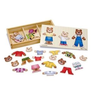 Melissa and Doug - Set de joaca - Imbraca familia de ursuleti imagine