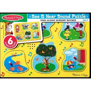 Puzzle de lemn cu sunete Cantecele copilariei Melissa & Doug 735 imagine