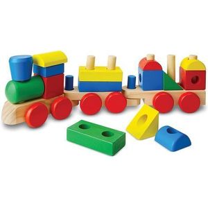 Trenulet din lemn de stivuit Melissa and Doug 572 imagine