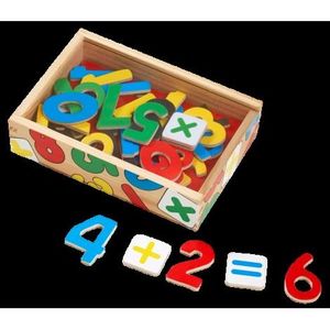 Cifre Magnetice din lemn in cutie Melissa and Doug 0449 imagine