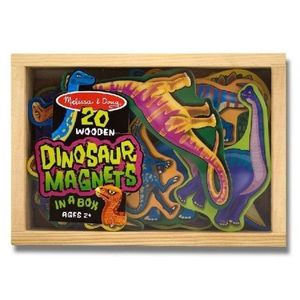 Dinozauri din lemn cu magneti Melissa and Doug imagine