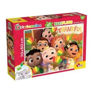 Puzzle de colorat maxi - cocomelon si prietenii (60 piese) imagine