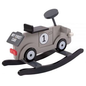 Balansoar Childhome My First Car, MDF Gri imagine