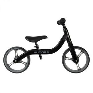 Bicicleta copii 2-5 ani, fara pedale, Ultralight Alu Neagră, Hudora 162.10422 imagine
