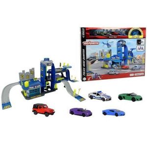 Pista de masini Majorette Creatix Police cu 5 masinute imagine