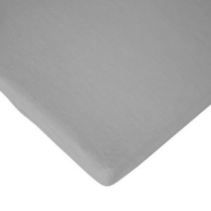 Cearsaf saltea 75x95 cm Childhome, Jerse Gri imagine