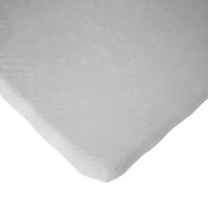 Cearsaf saltea 75x95 cm Childhome, Tricot Gri imagine