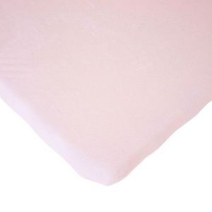 Cearsaf saltea 75x95 cm Childhome, Tricot Roz imagine