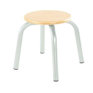 Taburet stivuibil Flexi marimea 2, fag, picioare metalice imagine