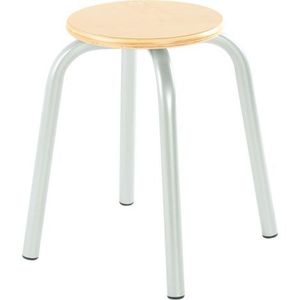 Taburet stivuibil Flexi marimea 6, fag, picioare metalice imagine