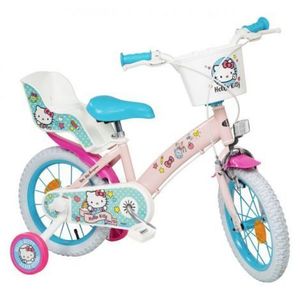 Bicicleta copii 3-5 ani, 14 inch, Fete Ani Hello Kitty, Toimsa TM8422084014490 imagine