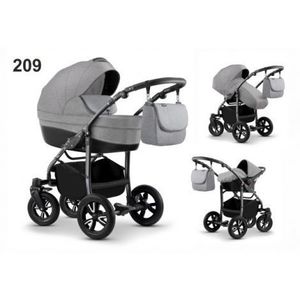 Carucior Mikado CITY STAR S-LINE 3 in 1 (culoare 209) Gri imagine